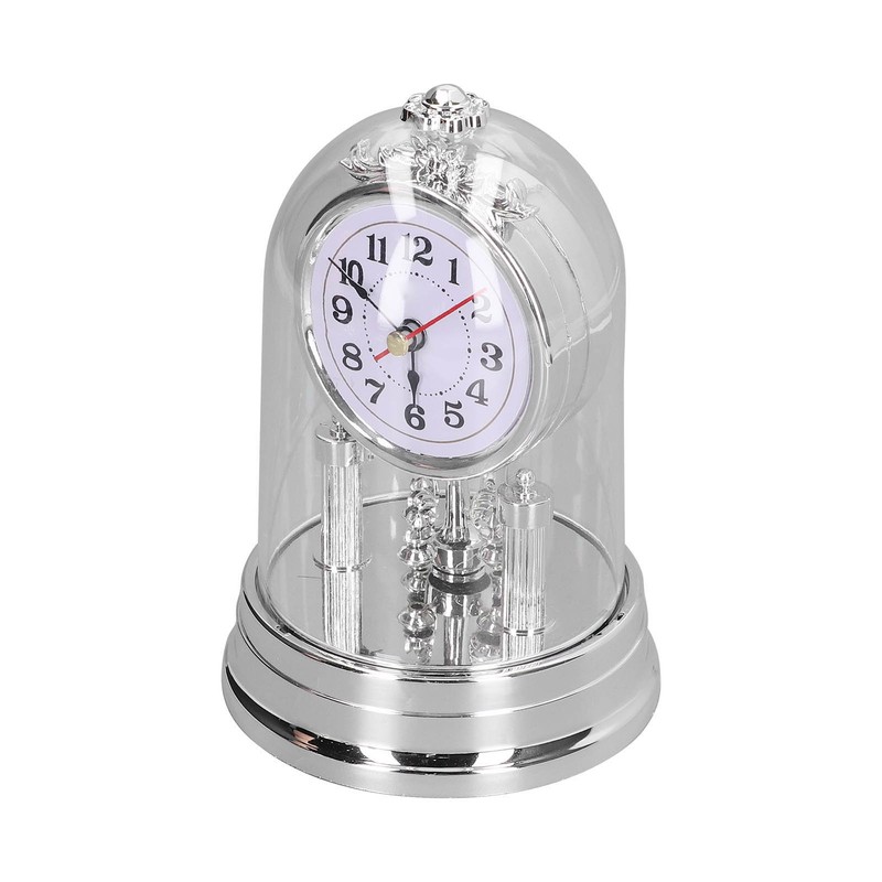 Desk Clock European Style Quiet Environment Internal Rotation Home Decoration