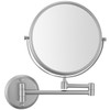 BWE Brushed Nickel Wall Mounted Makeup Mirror 1X/3X Magnification 7.87"