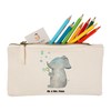 Mr. & Mrs. Panda Elephant Makeup Bag Bubbles, White, Hand