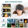 Schlafkopfhörer Bluetooth, Schlafmaske für Frauen Herren, Seitenschläfer, Weißes Rauschen Augenmaske,