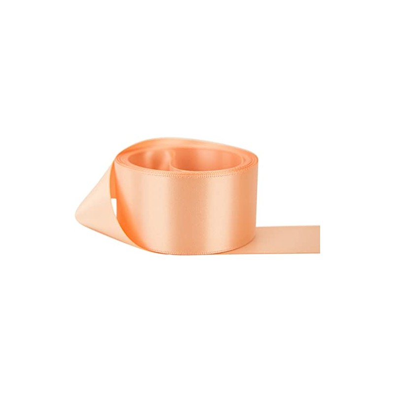 Peach Satin Ribbon - 50mm Wide - 5 Meter -