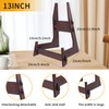 YSWOMOSKD 1 Pack 13 Inch Wooden Display Stand, Easel &