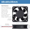 GDSTIME 60 mm Case Fan 60 mm Computer Fan 24
