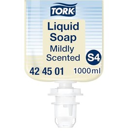 Tork Mild Scented Hand Liquid Soap S4, Fresh Scent, 1000 ml, 424501