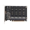 Adapter Card NVME M.2 to PCIE X16 4 Ports 32Gbps