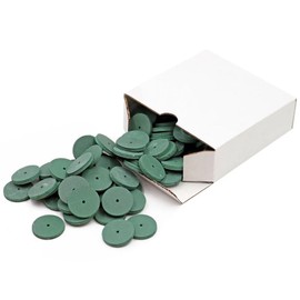 100Pcs/Box Dental Silicone Rubber Polishing Grinding Wheels, Rotary Tool Lab Jewelry Polishing Disc Burs 2.35mm Shank Mandrel 4Types (Fine)