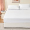 RUIKASI Deep Fitted Sheet King Size - White Kingsize Fitted