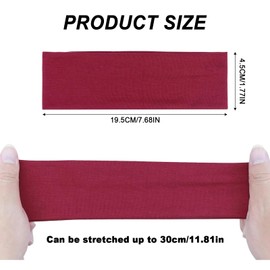 Pence & Moon Collective 8 Pcs Headbands for Women, Elastic Headband Soft Breathable Sports Hair Bands for Yoga, Running, Workout & Daily Use (Colorful)