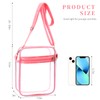 Runmeihe Clear Bag for Concert Stadium Approved, Plastic Clear Cross