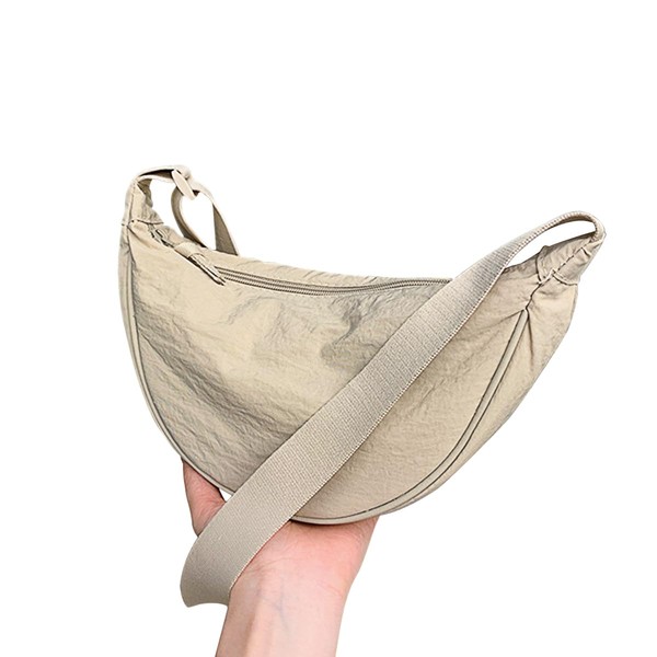 GiantGo Women's Half Moon Crossbody Shoulder Bag, Half Moon Crossbody