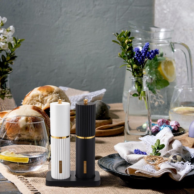 LOYIM Wooden Salt and Pepper Grinder Set 8 Inch Manual