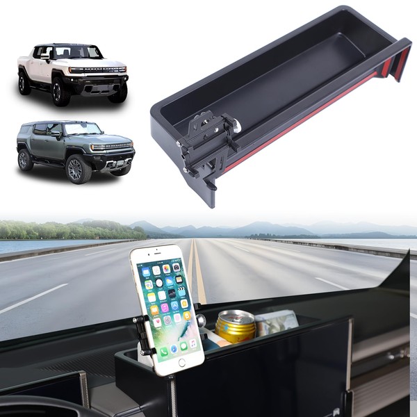 for Hummer EV Accessories Car Center Console Dash Tray Phone