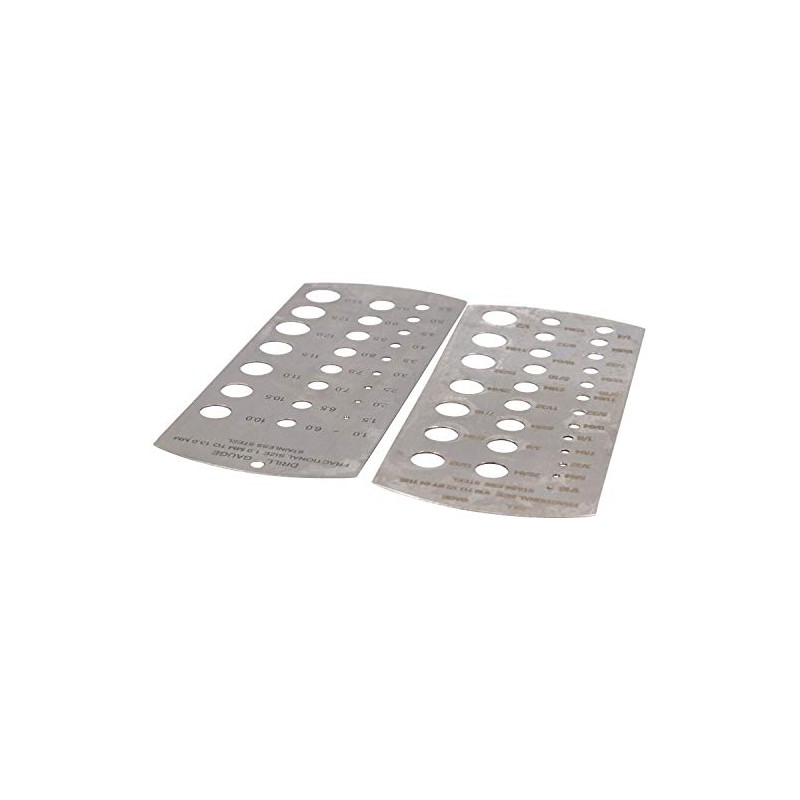 Metric and Imperial MM SAE Drill Size Measuring Gauge Set
