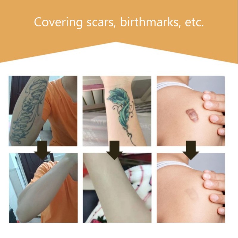 100PCS Flaw Conceal Sticker Low Sensitivity Invisible Birthmark Concealer Sticker