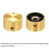 MECCANIXITY 2 Pcs Aluminium Potentiometer Knobs, 1/4" (6.35mm) Universal Volume