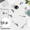 15 Pack Clear Card Holder with Clip, Badge Holder, Badge