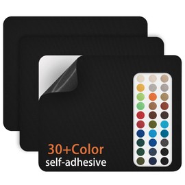 Gheeidau Gheeidau Canvas Repair Patch 911 Inch 3Pcs Waterproof Self-Adhesive Fabric Repair Patch for Tents,Boat Cover,Pop Up Canopy,Patio,Bags,Car Seats,Sofas,Furniture Cover(Black)