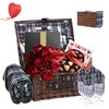 Neti Neti Wicker Picnic Basket for 4 with Insulated Cooler