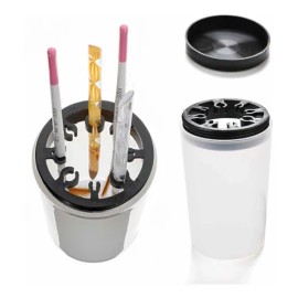 Vaso Limpia Pinceles Acrilico Pintura Esmalte Gel Uñas