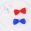 Red White Blue Hair Bow Clips for Baby Girls 4th