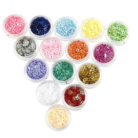 Ipetboom Colors Hollow Star Nail Art Sequins for DIY Decoration Safe Material Glitter for Nail Craft for Parties and Unique Designs