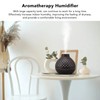 400ml Aromatherapy Humidifier Onion Wood Grain Aroma Humidifier Colorful Light