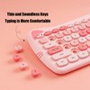 Cute Cat 2.4G USB Wireless Keyboard and Mouse Combo, Silent