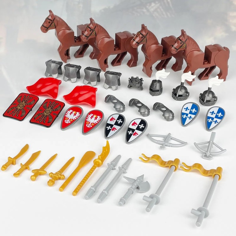 TRavesty Weapon Pack for Mini Figures, Medieval Knight Weapon Package