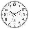 Couperos Wireless Wall Clock Silent with Thermometer and Hygrometer Wireless