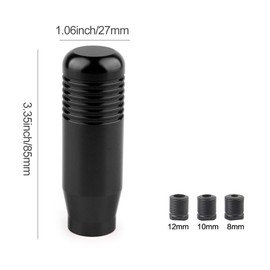 Car Gear Head, Gear Lever Knob, Manual Gear Knob, Car Gear Head, Gear Knob, Car Gear Knob, Gear Knob Stick, Gear Knob Handle, Gear Knob with 3 Adapters, for Most Vehicles