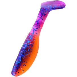 Relax Kopyto L444 L444 Rubber Fish Zander Lure Pack of 10 Purple Orange