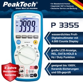 PeakTech 3355 Digital Multimeter 3 3/4-digit