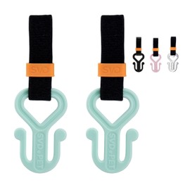 SVD.PET 2PC Dog Poop Bag Holder, Waste Bag Holder, Dog Poop Bag Carrier, Hand Free Holder (Spearmint)