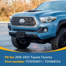 TOPUS for Toyota Tacoma Front License Plate Bracket Frame Holder Mount 2016 2017 2018 2019 2020 2021 2022 Durable Replacement for TO1068134 7510104010 615343567662