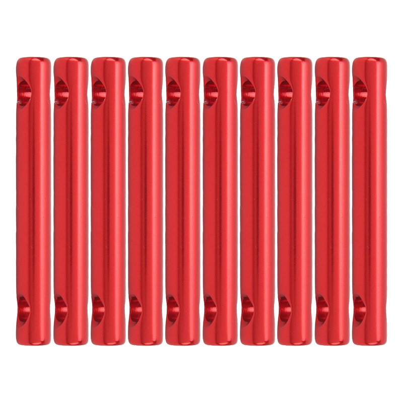 10 Pcs Aluminum Alloy Dual Holes Tent Line Stopper Cord