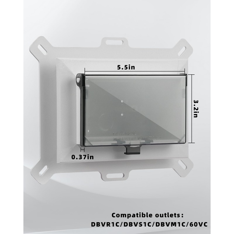 Electrical Box Replacement Cover, DBHC-1 Extra Duty Replacement for All-Weather