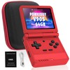 Powkiddy V90S Retro Handheld Console - 10,000+ Preloaded Games, Foldable