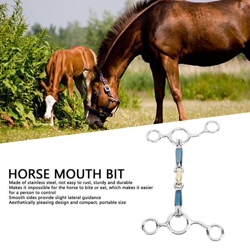 125mm Professional Snaffle Bit Stainless Steel Horse Mouth Bit Horse