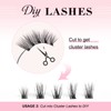 Glowingwin Half Lashes with clear band Fake Lashes Cat Eye