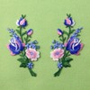 Flowers Bouquet Embroidered Badges Iron on or Sew on Patch,