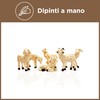 Set of 6 White Sheep 15cm Resin Sheep for Nativity