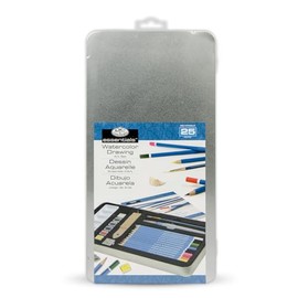 Royal & Langnickel Large Tin Water Colour Drawing Art Set