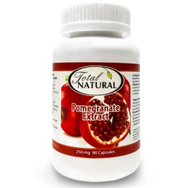 Pomegranate Extract 250mg 90c [1 bottle] by Total Natural, Kidney Care,Powerful Antioxidant, Skin Care, Menopausal Symptom Relief