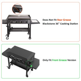 Stanbroil Hard Cover Hood, Table Top Griddle Hood for Blackstone 36 Inches Front Grease Flat Griddle, Premium Griddle Accessories - Black