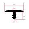 SBWLKJ 22FT T-Molding Chrome Trim Moulding 1/2"(12mm) Flexible Polyethylene Center