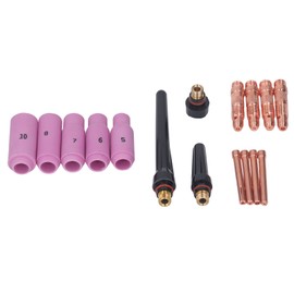 16PCS TIG Welding Torch Accessories Kit Copper Ceramic Plasma Cutter Torch Consumables for WP 17 18 26