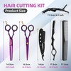 ETHYXE Professional Hair Cutting Scissors - 9 PCS Haircut Scissors