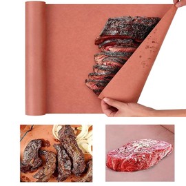 LxcshLjx Pink Butcher Paper for Smoking Meat, 30cm x 10m Roll for Smoking Briske, BBQ, Barbecue Meat Wrapping, Grilling - Uncoated, Unbleached, Unwaxed