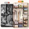 Sonyabecca 3-Tier Hanging Closet Organizer, Foldable Cabinet Wire Storage Basket