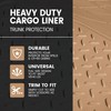 BDK Heavy Duty Rubber Cargo Mat Liner - All-Weather Trunk